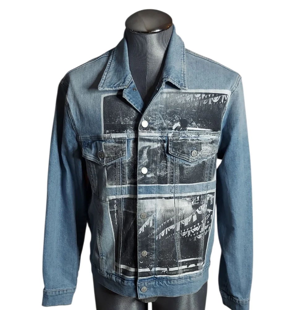 Calvin Klein X Raf Simons | Andy Warhol | Rodeo Photo | Denim Jacket | Slim - Picture 4 of 15